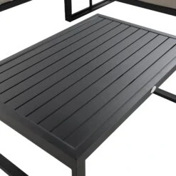 Albany Aluminium Corner Sofa Set With Reclining Back And Coffee Table, Taupe 26 Albany Aluminium Corner Sofa Set With Reclining Back And Coffee Table, Taupe -Entreprise Cc Shop OD SF 1023 TAUPE detail3