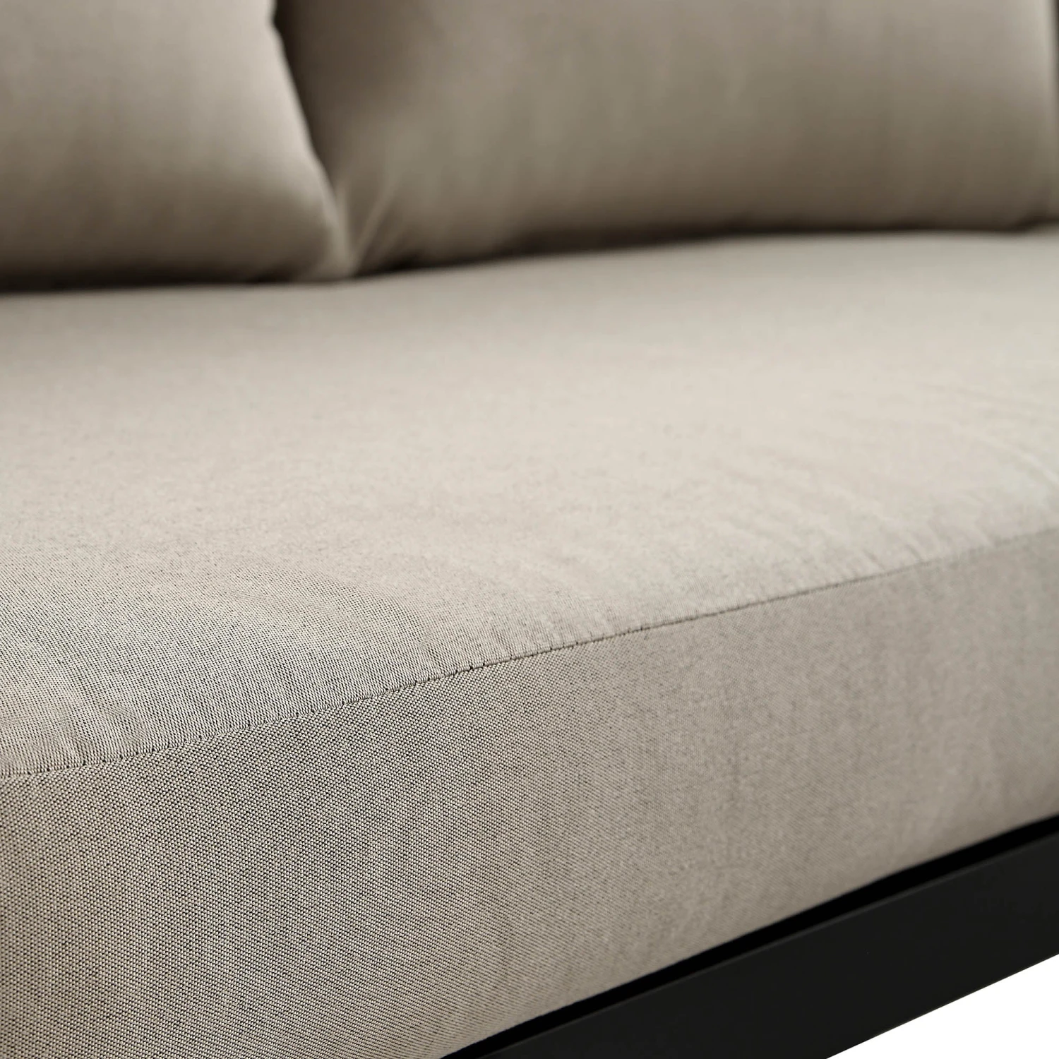 Albany Aluminium Corner Sofa Set With Reclining Back And Coffee Table, Taupe 16 Albany Aluminium Corner Sofa Set With Reclining Back And Coffee Table, Taupe - Image 14