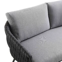 Montebello 4-Seater Outdoor Black Rope And Aluminium Sofa Set With Grey Ceramic Coffee Table 25 Montebello 4-Seater Outdoor Black Rope And Aluminium Sofa Set With Grey Ceramic Coffee Table -Entreprise Cc Shop OD SF 1029 BLACK detail4