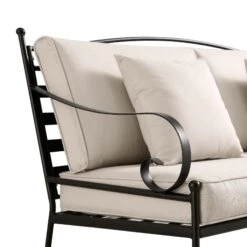 Haymes Indoor And Outdoor Metal Sofa Set With Coffee Table 20 Haymes Indoor And Outdoor Metal Sofa Set With Coffee Table -Entreprise Cc Shop OD SF 1077 BEIGE detail1