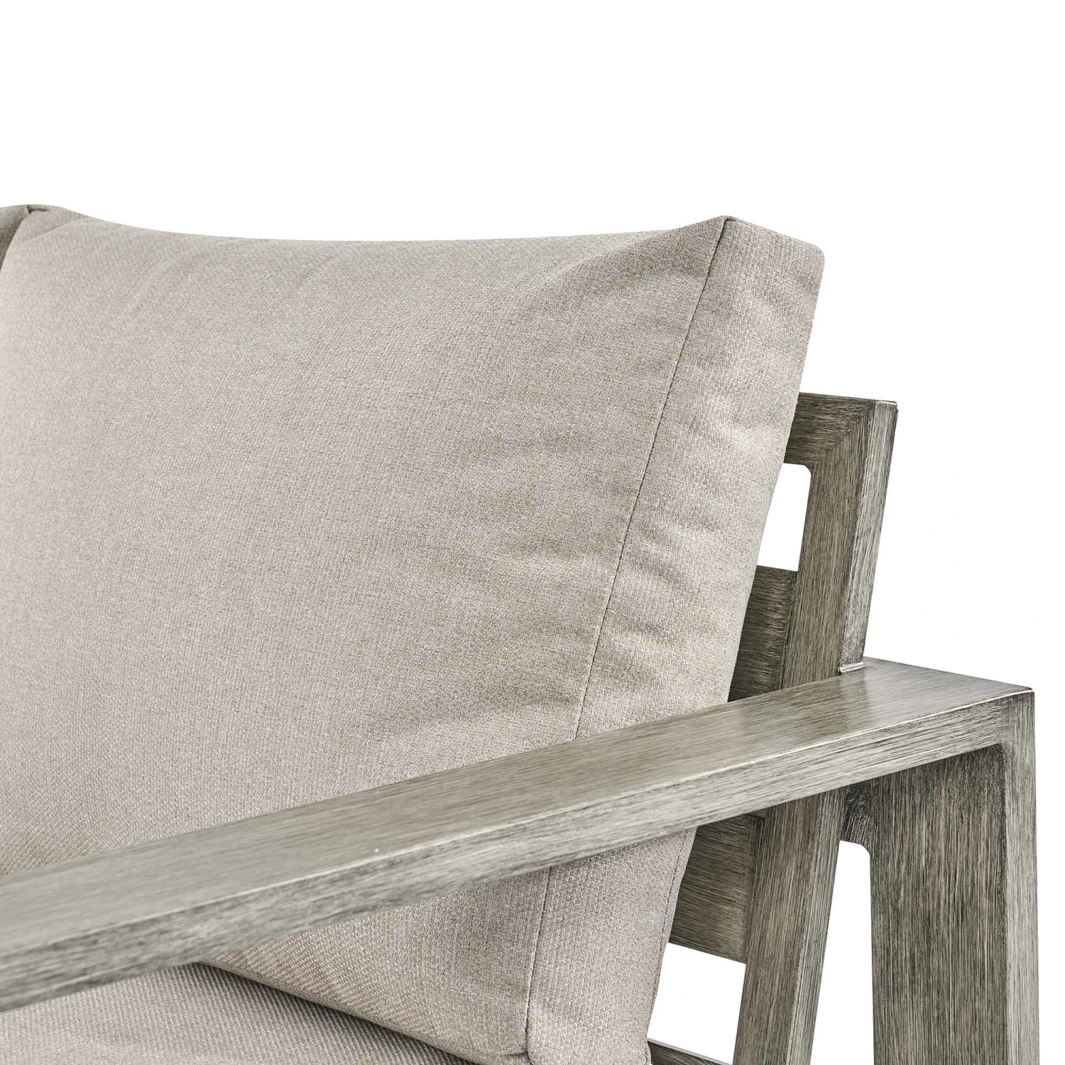 Montrose Aluminium Outdoor Sofa Set With Chaise, Brushed Silver Oak 14 Montrose Aluminium Outdoor Sofa Set With Chaise, Brushed Silver Oak - Image 12