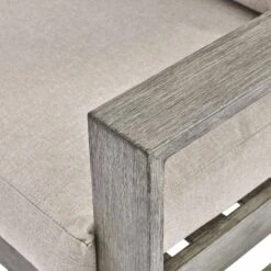 Montrose Aluminium Outdoor Sofa Set With Chaise, Brushed Silver Oak 30 Montrose Aluminium Outdoor Sofa Set With Chaise, Brushed Silver Oak -Entreprise Cc Shop OD SF 2016 WGREY SET detail2