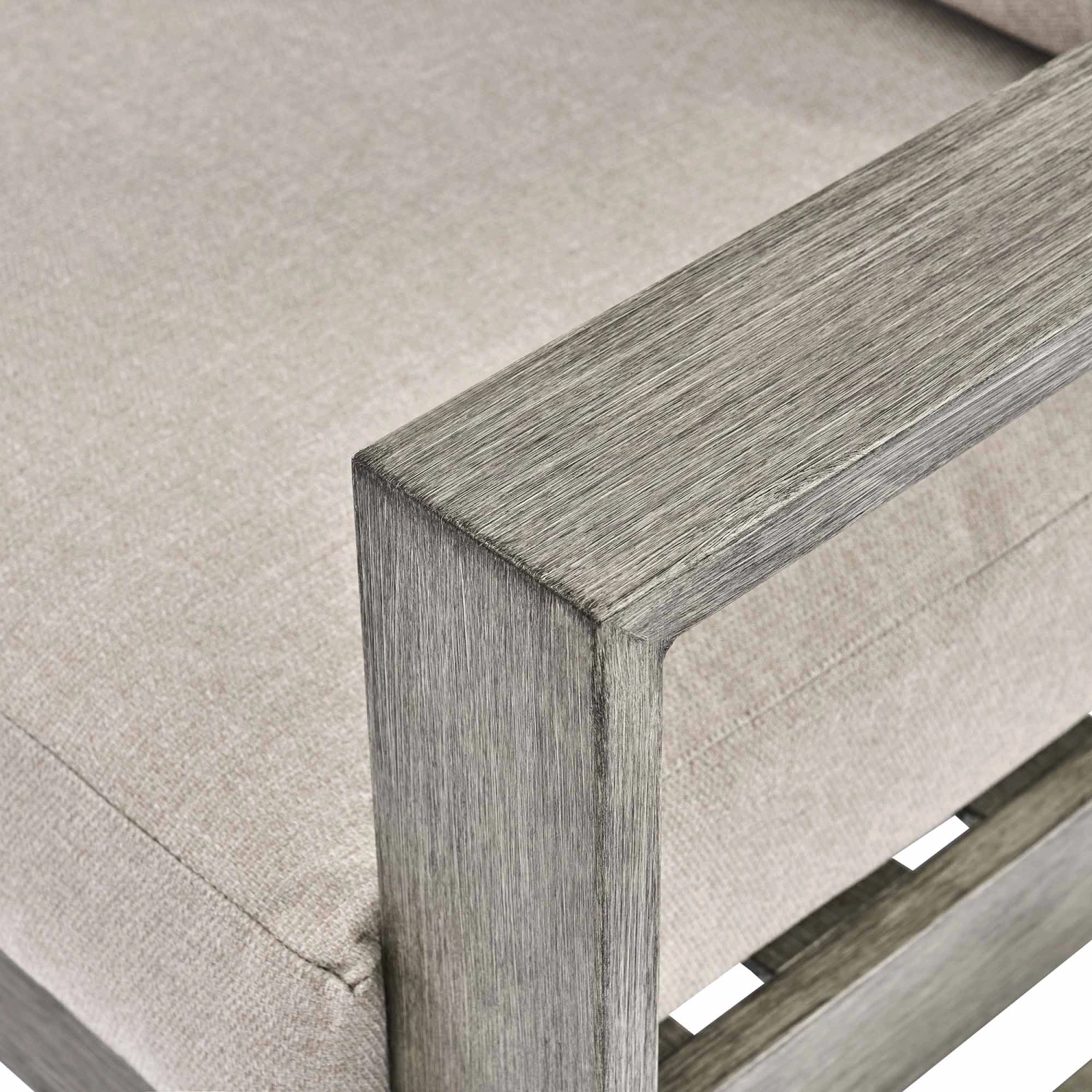 Montrose Aluminium Outdoor Sofa Set With Chaise, Brushed Silver Oak 15 Montrose Aluminium Outdoor Sofa Set With Chaise, Brushed Silver Oak - Image 13