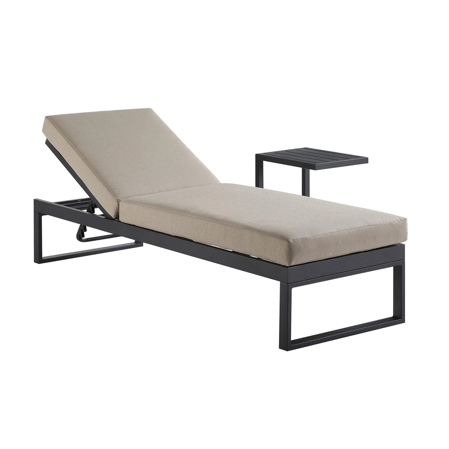 Albany Aluminium Sun Lounger, Taupe 4 Albany Aluminium Sun Lounger, Taupe - Image 2