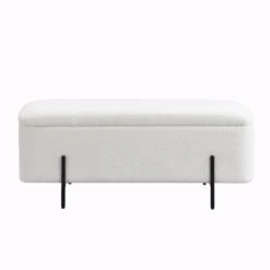 Jed Ecru Boucle 120cm Large Storage Ottoman Bench 16 Jed Ecru Boucle 120cm Large Storage Ottoman Bench -Entreprise Cc Shop OTTO 2245 ECRUBOUCLE WB1