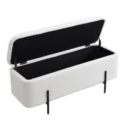 Jed Ecru Boucle 120cm Large Storage Ottoman Bench 18 Jed Ecru Boucle 120cm Large Storage Ottoman Bench -Entreprise Cc Shop OTTO 2245 ECRUBOUCLE WB3
