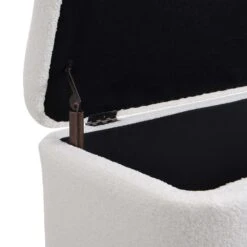 Jed Ecru Boucle 120cm Large Storage Ottoman Bench 22 Jed Ecru Boucle 120cm Large Storage Ottoman Bench -Entreprise Cc Shop OTTO 2245 ECRUBOUCLE detail2
