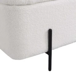 Jed Ecru Boucle 120cm Large Storage Ottoman Bench 23 Jed Ecru Boucle 120cm Large Storage Ottoman Bench -Entreprise Cc Shop OTTO 2245 ECRUBOUCLE detail3
