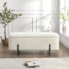 Jed Ecru Boucle 120cm Large Storage Ottoman Bench 1 Jed Ecru Boucle 120cm Large Storage Ottoman Bench -Entreprise Cc Shop OTTO 2245 ECRUBOUCLE scene2