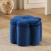 Pollie Navy Velvet Storage Stool -Entreprise Cc Shop POUF 291 NAVY VEL main