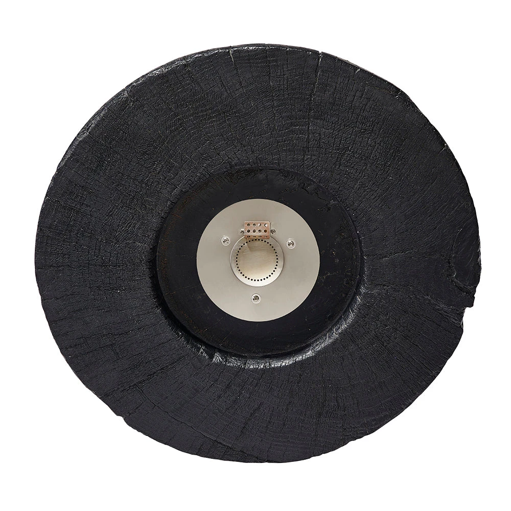 Round Outdoor Charred Wood Effect Concrete Gas Fire Bowl 7 Round Outdoor Charred Wood Effect Concrete Gas Fire Bowl - Image 5