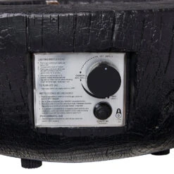 Round Outdoor Charred Wood Effect Concrete Gas Fire Bowl 16 Round Outdoor Charred Wood Effect Concrete Gas Fire Bowl -Entreprise Cc Shop PTHR HL 03 BLACK detail2