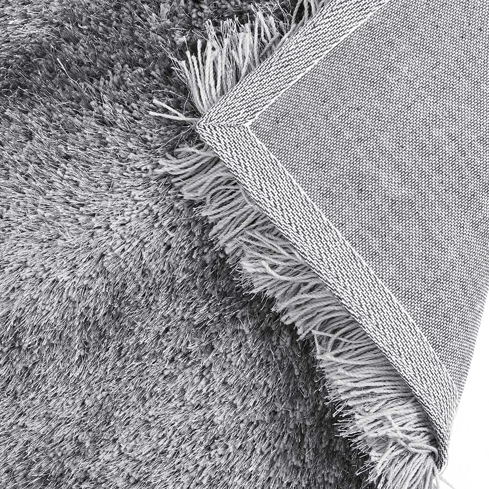 Silver Tufted Shaggy Rug 200 X 290 Cm 6 Silver Tufted Shaggy Rug 200 X 290 Cm - Image 4