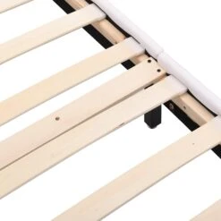 URSA White PU Leather Bed Frame With LED On Footend 18 URSA White PU Leather Bed Frame With LED On Footend -Entreprise Cc Shop SF804WHITE detail2