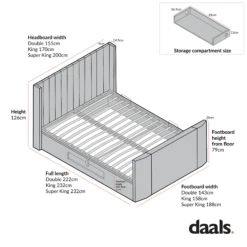 Wilton Warm Stone Fabric Ottoman TV Bed -Entreprise Cc Shop Wilton Bed 1 4