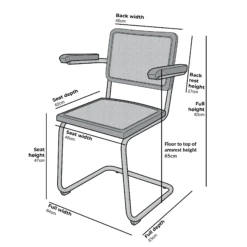 Rayna Pair Of 2 Solid Beech Dining Chairs With Armrests, Natural Cane & Chrome (Natural) 15 Rayna Pair Of 2 Solid Beech Dining Chairs With Armrests, Natural Cane & Chrome (Natural) -Entreprise Cc Shop XN 2056 c72f6abd c522 4f77 a640 978692a75d60
