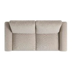 Hampstead Taupe Boucle Curved 2-Seater Sofa -Entreprise Cc Shop XRSF 2161 TAUPE BOUCLE 2ST WB3