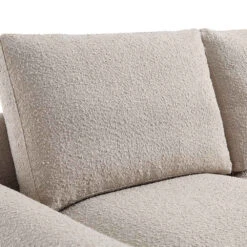 Hampstead Taupe Boucle Curved 2-Seater Sofa -Entreprise Cc Shop XRSF 2161 TAUPE BOUCLE 2ST detail1