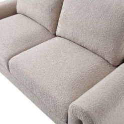 Hampstead Taupe Boucle Curved 2-Seater Sofa -Entreprise Cc Shop XRSF 2161 TAUPE BOUCLE 2ST detail2