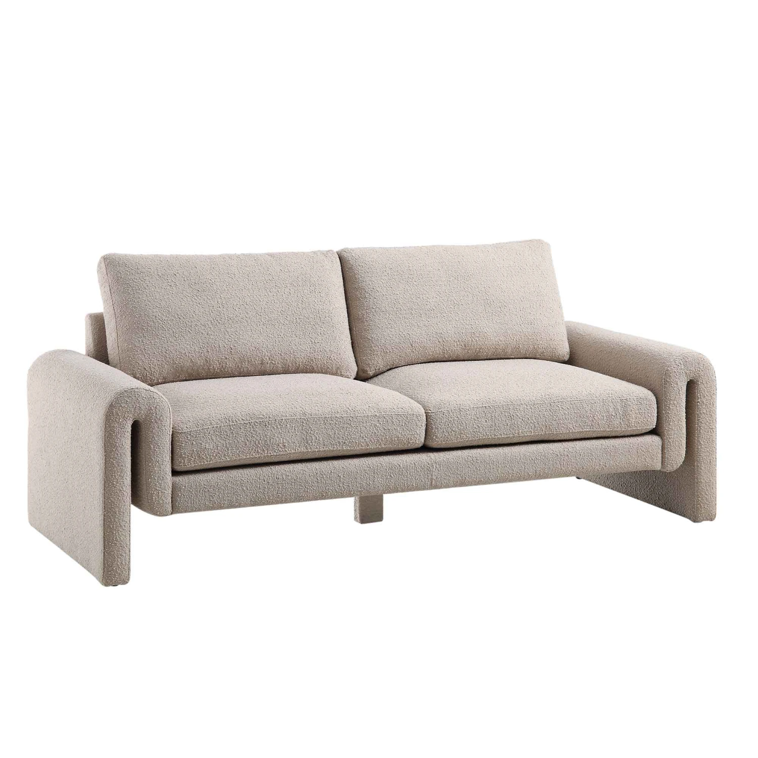 Hampstead Taupe Boucle Curved 3-Seater Sofa 7 Hampstead Taupe Boucle Curved 3-Seater Sofa - Image 5
