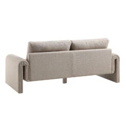 Hampstead Taupe Boucle Curved 3-Seater Sofa 20 Hampstead Taupe Boucle Curved 3-Seater Sofa -Entreprise Cc Shop XRSF 2161 TAUPE BOUCLE 3ST WB5