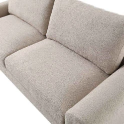 Hampstead Taupe Boucle Curved 3-Seater Sofa 22 Hampstead Taupe Boucle Curved 3-Seater Sofa -Entreprise Cc Shop XRSF 2161 TAUPE BOUCLE 3ST detail2