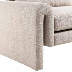 Hampstead Taupe Boucle Curved 3-Seater Sofa 23 Hampstead Taupe Boucle Curved 3-Seater Sofa -Entreprise Cc Shop XRSF 2161 TAUPE BOUCLE 3ST detail3