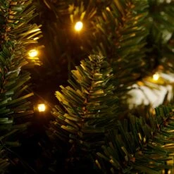 Pre-lit Artificial Green Spruce Christmas Tree With Warm White LED Lights (5ft To 8ft) -Entreprise Cc Shop XSMR 03 GRNWLED detail2