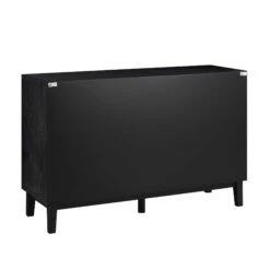 Bianca Chip Carved 6 Drawer Chest, Antique Bronze & Black -Entreprise Cc Shop XXCOD 010 GOLD BLACK WB6