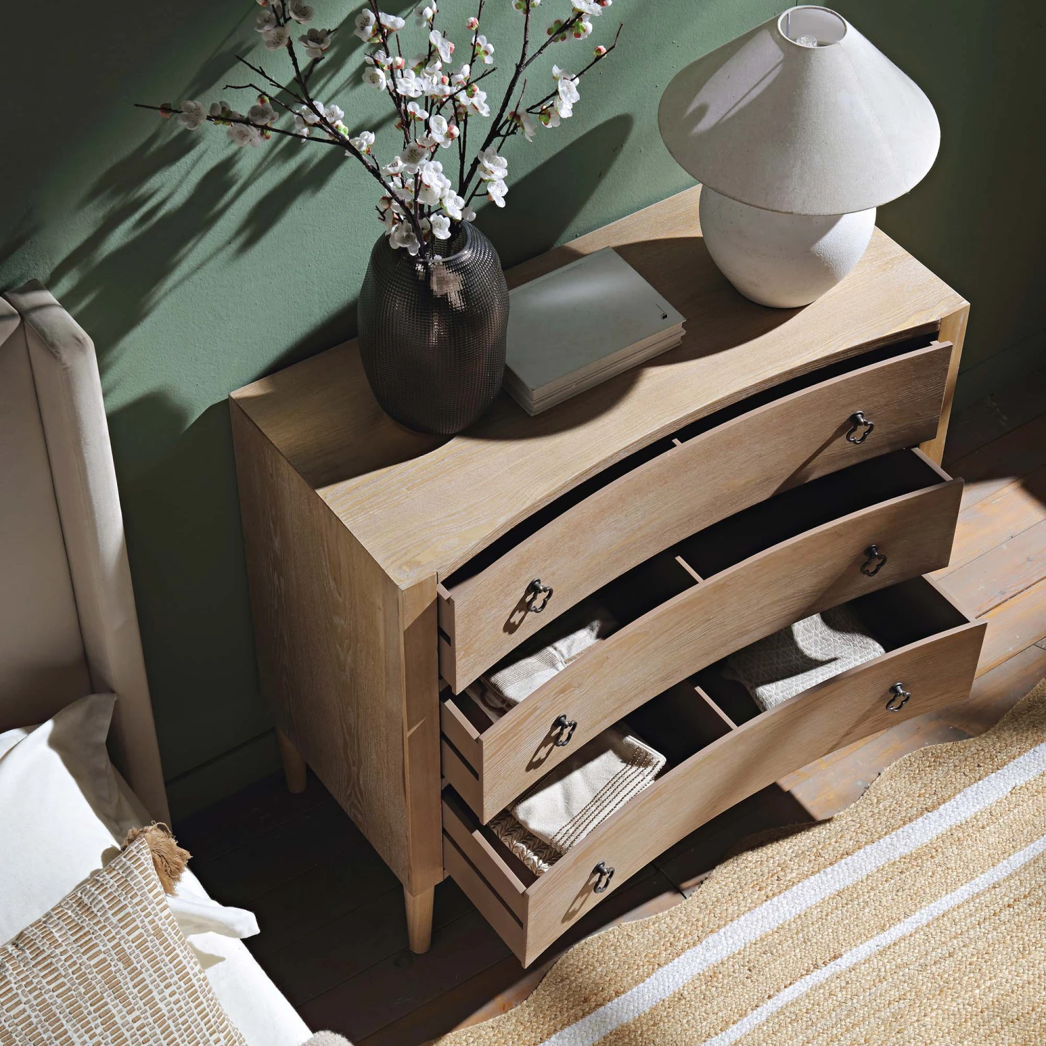 Thalia Concave Chest Of Drawers, Natural 5 Thalia Concave Chest Of Drawers, Natural - Image 3