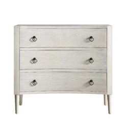 Thalia Concave Chest Of Drawers, Washed White -Entreprise Cc Shop XXCOD 023 WHITEWASH WB1