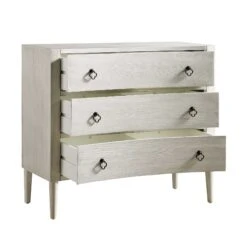 Thalia Concave Chest Of Drawers, Washed White -Entreprise Cc Shop XXCOD 023 WHITEWASH WB3