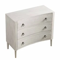 Thalia Concave Chest Of Drawers, Washed White -Entreprise Cc Shop XXCOD 023 WHITEWASH WB4