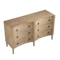 Thalia Concave Double Chest Of Drawers, Natural -Entreprise Cc Shop XXCOD 024 NAT WB4