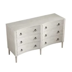 Thalia Concave Double Chest Of Drawers, Washed White 23 Thalia Concave Double Chest Of Drawers, Washed White -Entreprise Cc Shop XXCOD 024 WHITEWASH WB4