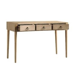 Thalia Concave Dressing Table, Natural -Entreprise Cc Shop XXDSK 022 NAT WB3