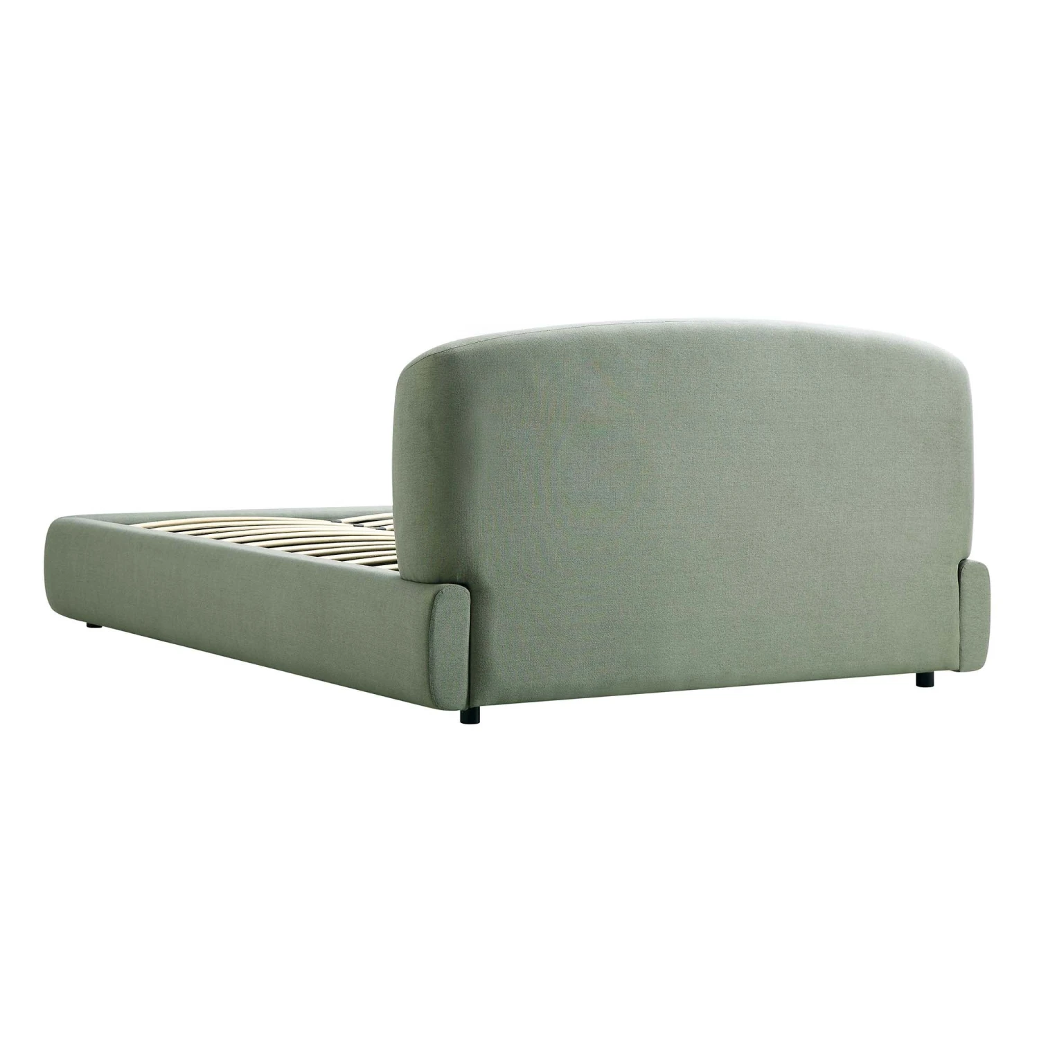Constance Winged Headboard Ottoman Storage Bed, Olive Linen 13 Constance Winged Headboard Ottoman Storage Bed, Olive Linen - Image 11
