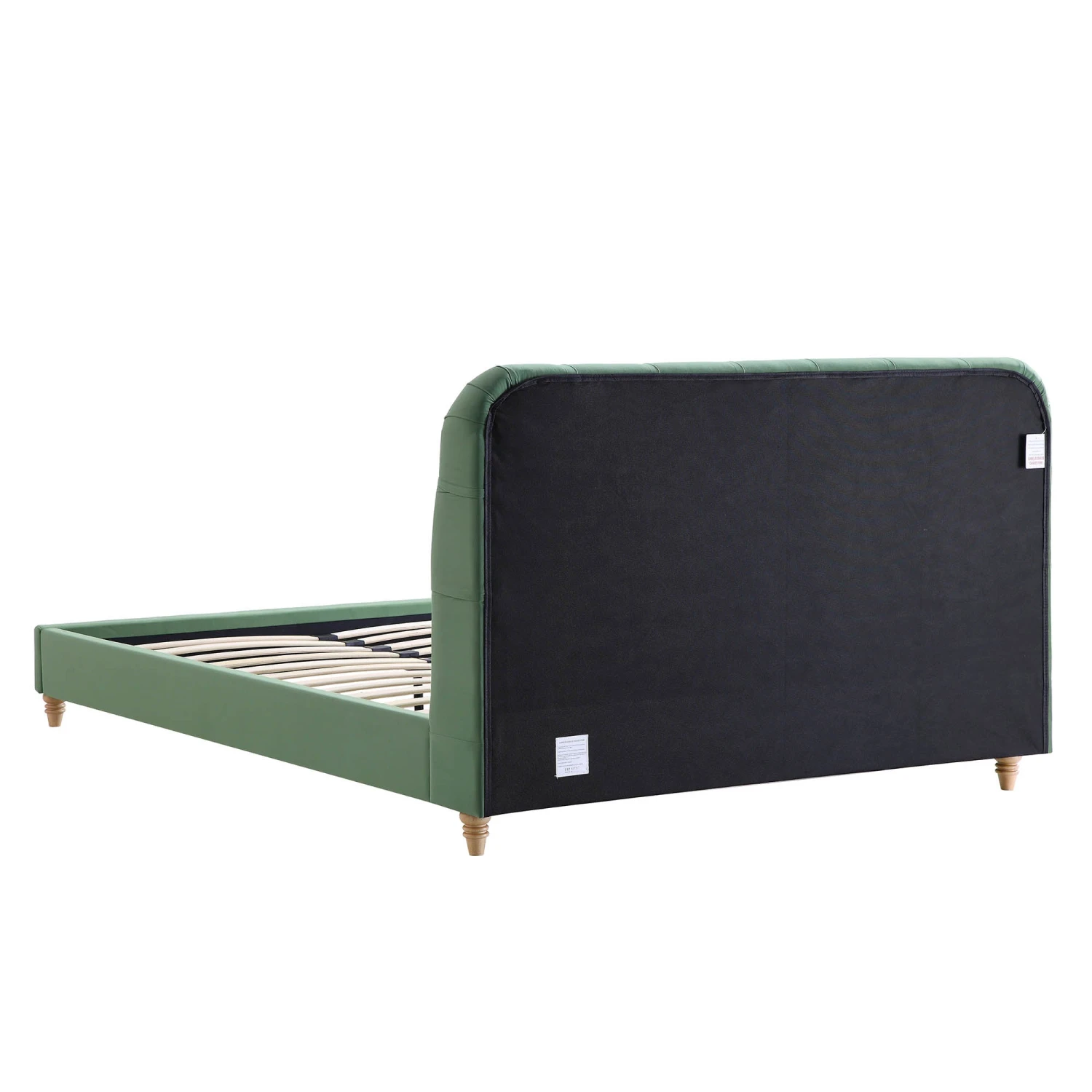 Leamington Deep-Buttoned Upholstered Bed, Meadow Green Velvet 11 Leamington Deep-Buttoned Upholstered Bed, Meadow Green Velvet - Image 9