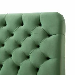 Leamington Deep-Buttoned Upholstered Bed, Meadow Green Velvet 26 Leamington Deep-Buttoned Upholstered Bed, Meadow Green Velvet -Entreprise Cc Shop ZX 1063 CUCU VEL detail2