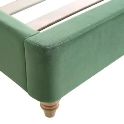 Leamington Deep-Buttoned Upholstered Bed, Meadow Green Velvet 27 Leamington Deep-Buttoned Upholstered Bed, Meadow Green Velvet -Entreprise Cc Shop ZX 1063 CUCU VEL detail3
