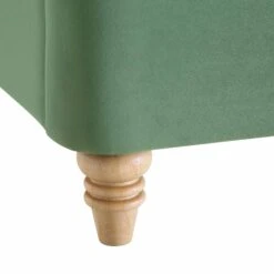 Leamington Deep-Buttoned Upholstered Bed, Meadow Green Velvet 29 Leamington Deep-Buttoned Upholstered Bed, Meadow Green Velvet -Entreprise Cc Shop ZX 1063 CUCU VEL detail4