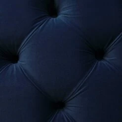 Leamington Deep-Buttoned Upholstered Bed, Midnight Blue Velvet -Entreprise Cc Shop ZX 1063 NAVY VEL detail4