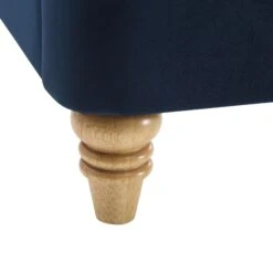 Leamington Deep-Buttoned Upholstered Bed, Midnight Blue Velvet -Entreprise Cc Shop ZX 1063 NAVY VEL detail5