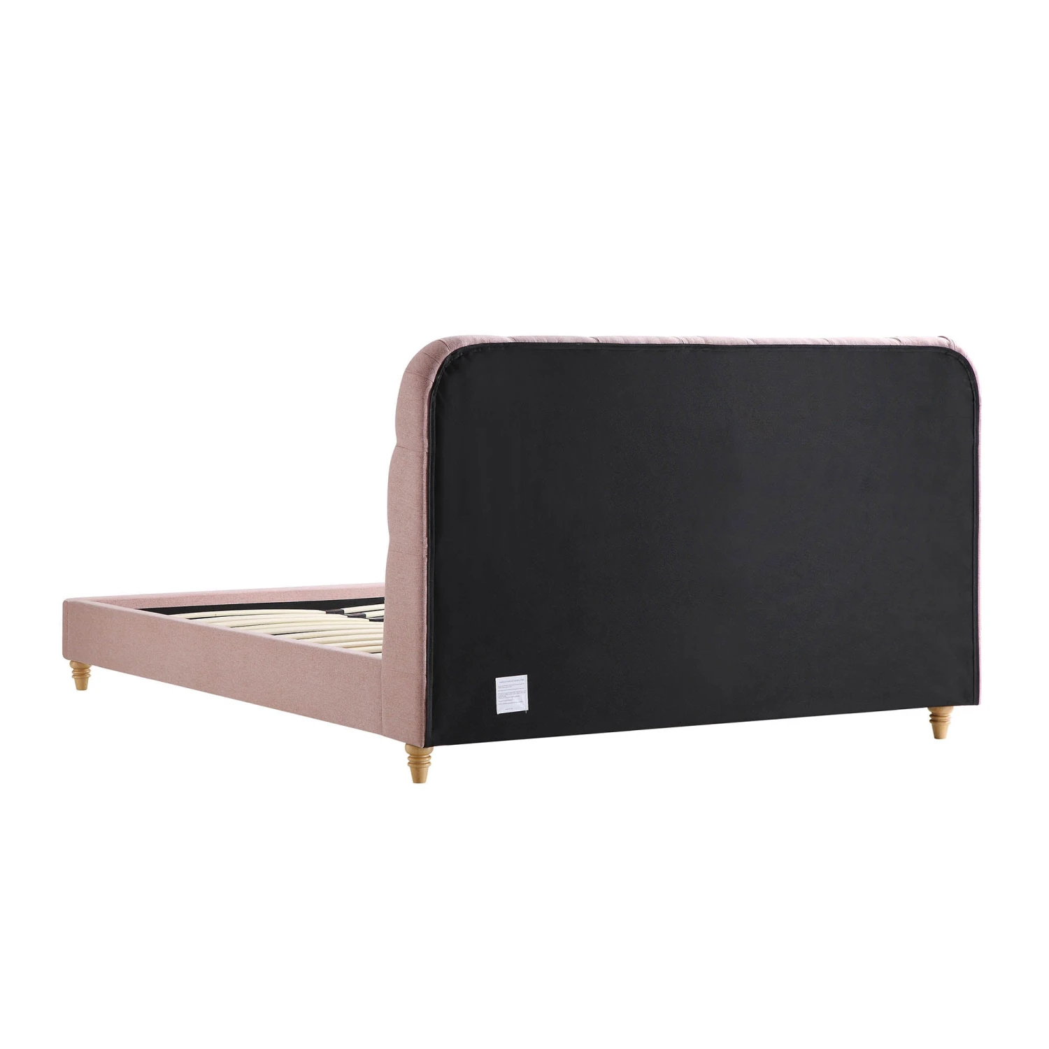 Leamington Deep-Buttoned Upholstered Bed, Rosewater Pink Fabric 11 Leamington Deep-Buttoned Upholstered Bed, Rosewater Pink Fabric - Image 9