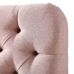 Leamington Deep-Buttoned Upholstered Bed, Rosewater Pink Fabric 27 Leamington Deep-Buttoned Upholstered Bed, Rosewater Pink Fabric -Entreprise Cc Shop ZX 1063 PALEPINK FAB detail2