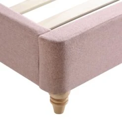 Leamington Deep-Buttoned Upholstered Bed, Rosewater Pink Fabric 29 Leamington Deep-Buttoned Upholstered Bed, Rosewater Pink Fabric -Entreprise Cc Shop ZX 1063 PALEPINK FAB detail3