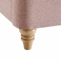 Leamington Deep-Buttoned Upholstered Bed, Rosewater Pink Fabric 30 Leamington Deep-Buttoned Upholstered Bed, Rosewater Pink Fabric -Entreprise Cc Shop ZX 1063 PALEPINK FAB detail4