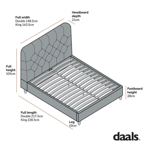 Leamington Deep-Buttoned Upholstered Bed, Rosewater Pink Fabric 7 Leamington Deep-Buttoned Upholstered Bed, Rosewater Pink Fabric - Image 5