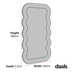 Venus Full Length Wave Mirror 180 X 100 Cm, Sage Green -Entreprise Cc Shop dimensional drawings NOV 2022 MIRR 162 600x 6220a431 b0b1 4783 88dd f99605b62934